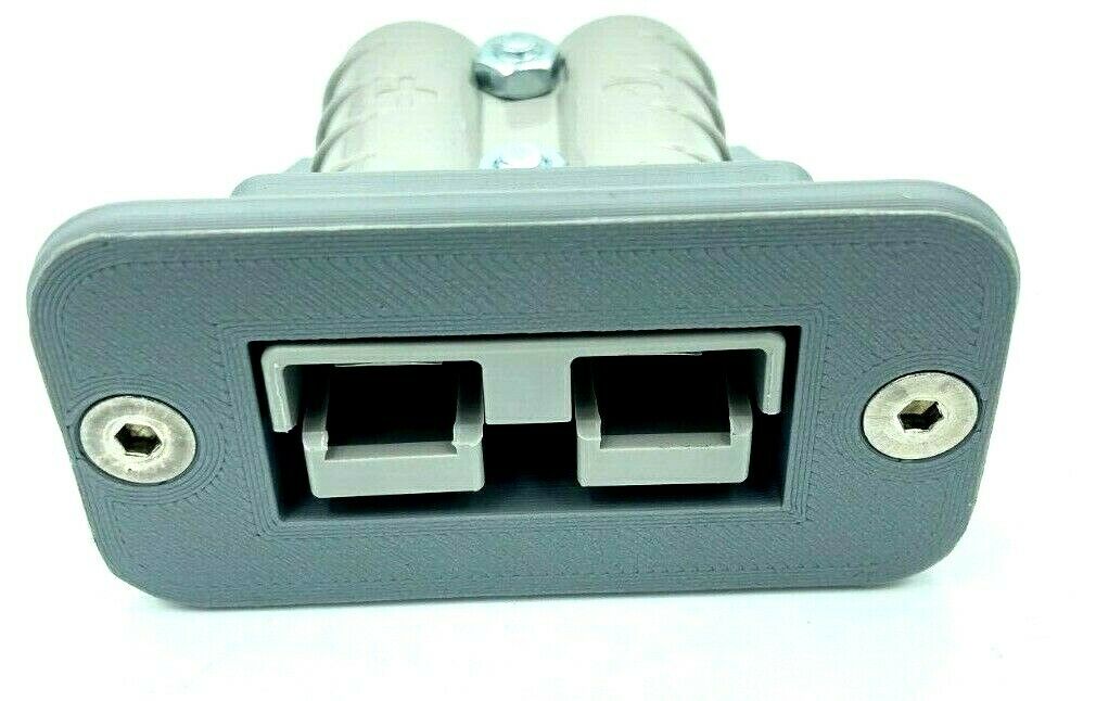 Grey 50 Amp Anderson Plug flush Mount countersunk Mounts + DUST CAP + Gen Plug - Image 4