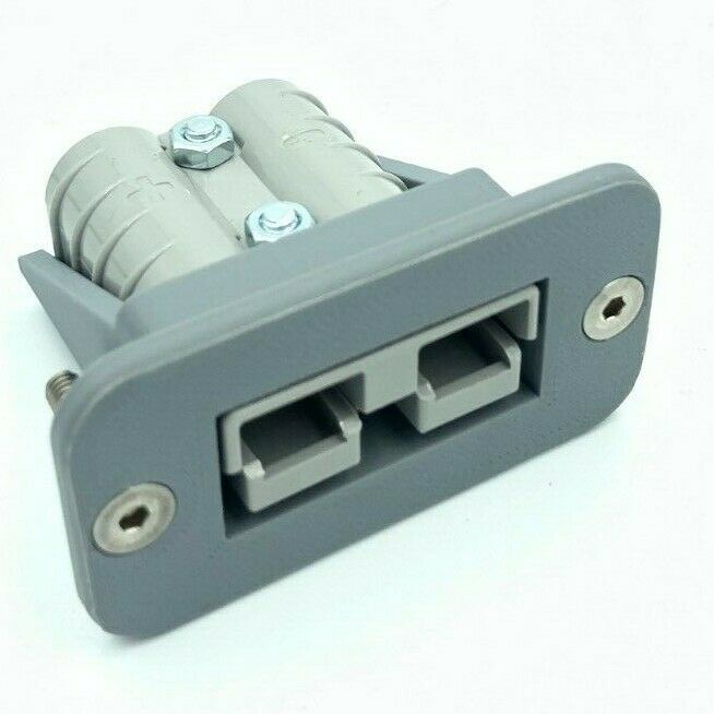 Grey 50 Amp Anderson Plug flush Mount countersunk Mounts + DUST CAP + Gen Plug - Image 6