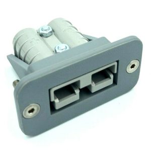 Grey 50 Amp Anderson Plug flush Mount countersunk Mounts + Genuine grey 50amp