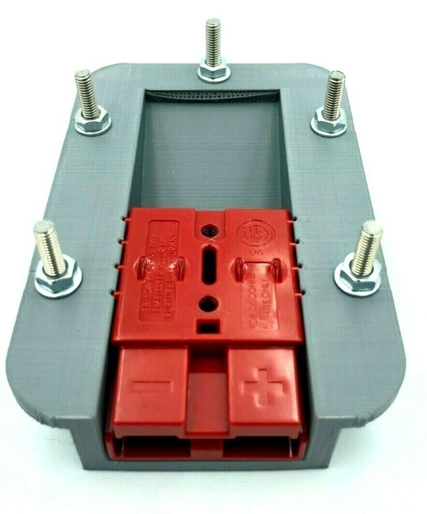 Grey Anderson Plug Flush Mount Panel Kit External inc 50amp Red
