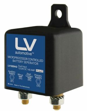 LV VOLTAGE CONTROL RELAY 12/24V 140A CONTINUOUS Dual Battery 4X4 4WD Caravan