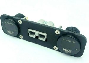 OLED Volt & OLED AMMETER Socket Grey 50Amp Anderson Face Mounting Plate Panel