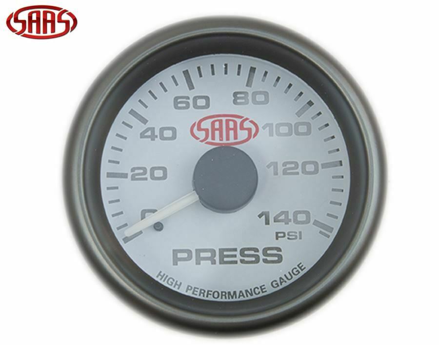 SAAS Oil Pressure Gauge White Face Dial 52mm Multi Colour + Sender & Fitting Kit - Image 4