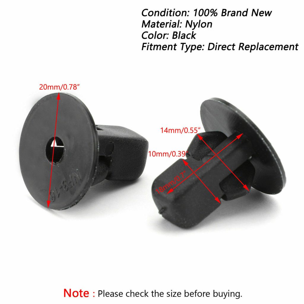 x10 TOYOTA GUARD LINER TRIM FLARE CLIPS UNDER BODY TRAY FEMALE TYPE