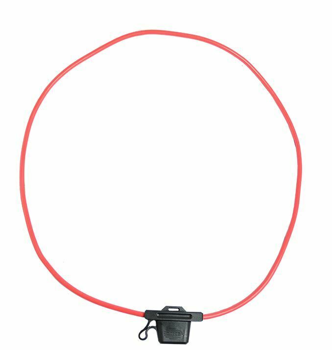 x2 IN-LINE BLADE FUSE HOLDER WEATHERPROOF CAP LONG LEAD LEAD LENGTH 700MM LONG