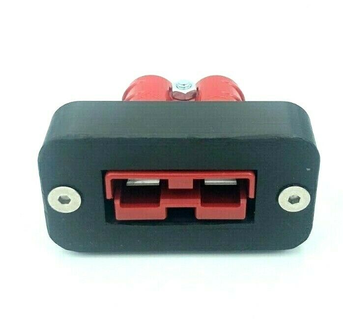 50 Amp shallow space Anderson Plug flush Mount Cover Bracket SB50 plus Red Plug - Image 3