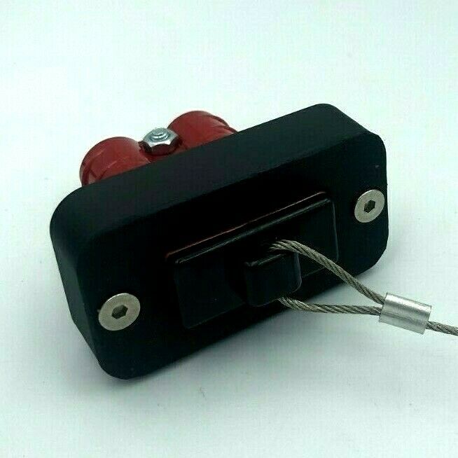 50 Amp shallow space Anderson Plug flush Mount Cover Bracket SB50 plus Red Plug - Image 5