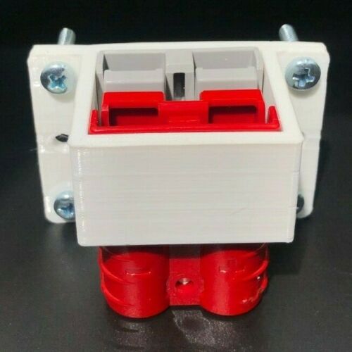 SB50 Amp Anderson Plug Twin Surface Mount Housing bracket White+Red/Grey Genuine - Image 3