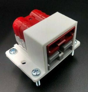 SB50 Amp Anderson Plug Twin Surface Mount Housing bracket White+Red/Grey Genuine