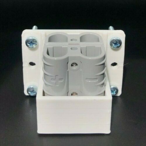 SB50 Amp Anderson Plug Twin Surface Mount Housing bracket White+Red/Grey Genuine - Image 6