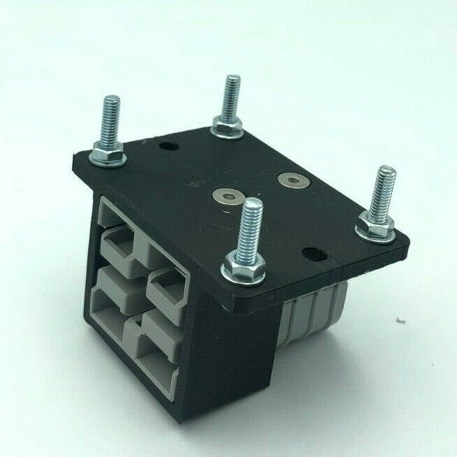 SB50 Black Amp Anderson Plug Twin Surface Mount Cover bracket + x2 Genuine Plugs - Image 4