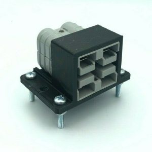SB50 Black Amp Anderson Plug Twin Surface Mount Cover bracket + x2 Genuine Plugs