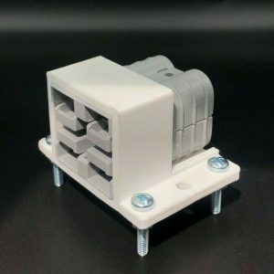 SB50 White Amp Anderson Plug Twin Surface Mount Cover bracket + x2 Genuine Plugs