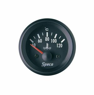 Speco Street 2" black 52mm Electric water temperature gauge 40-120 C