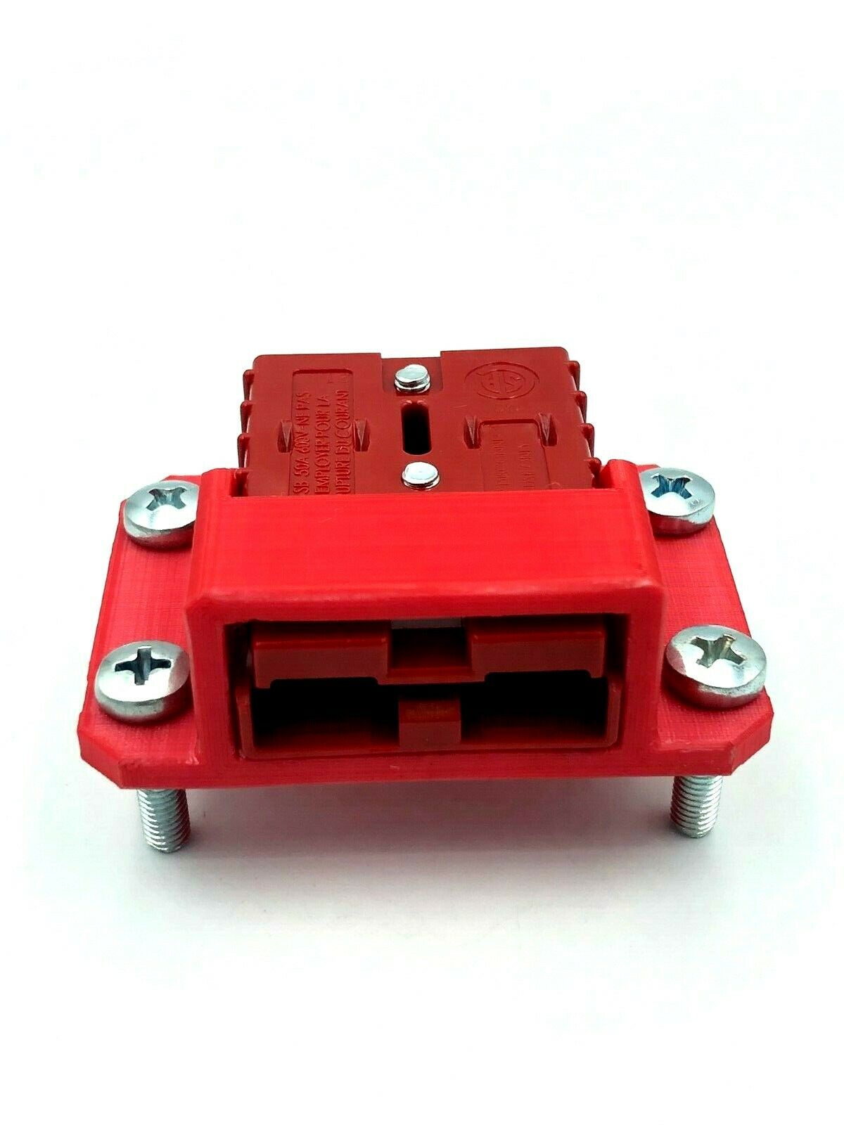 50Amp RED Anderson Plug Surface Mount Housing Cover Housing bracket + Red Plug - Image 3