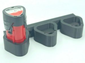 Milwaukee 12V M12 - 3 battery mounting holder mount bracket storage system