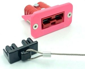 PINK Anderson Plug Cover flush Mount countersunk Mount+DUST CAP+Genuine Red Plug