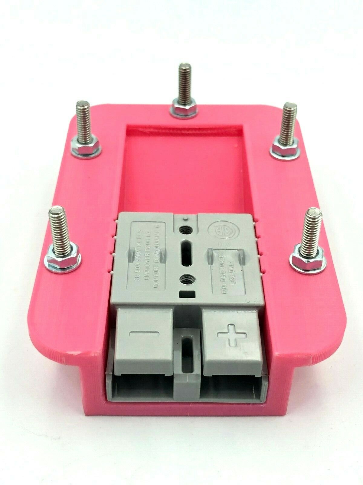 PINK Anderson Plug Flush Mount Panel Kit External Cover sb 50amp Grey + DUST CAP - Image 2