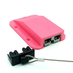 PINK Anderson Plug Flush Mount Panel Kit External Cover sb 50amp Grey + DUST CAP