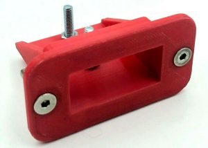 RED 50 Amp Anderson Plug flush Mount Cover Bracket SB50 countersunk bolt holes