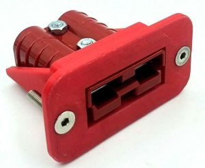 T RED 50 Amp Anderson Plug flush Mount Cover Bracket SB50 countersunk bolt holes