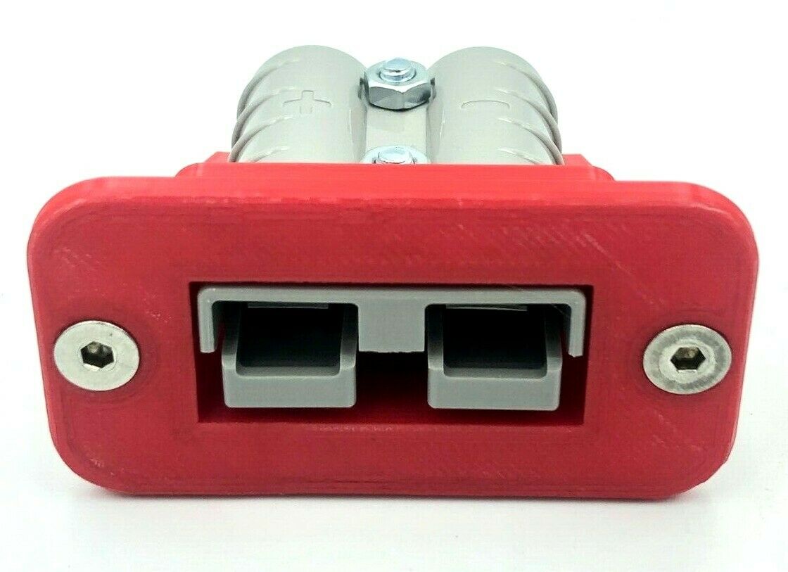 RED Anderson Plug flush Mount Cover Bracket SB50 countersunk bolts inc