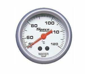 SPECO SPORT SERIES 2" 40-120ºC MECHANICAL WATER TEMP GAUGE 12' CAPILLARY