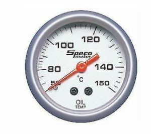 Speco Sports Series 2" Mechanical Oil Temperature Gauge 50-150 Degrees
