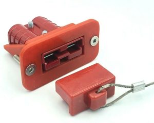 T RED SB50 Anderson Plug flush Mount Cover countersunk BLK DUST RED 50 Amp - Image 8