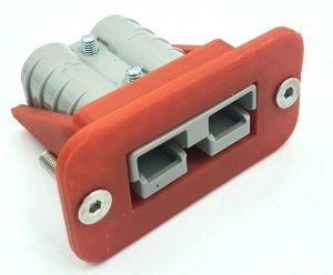 T RED Anderson Plug flush Mount Cover Bracket SB50 countersunk bolts inc Grey