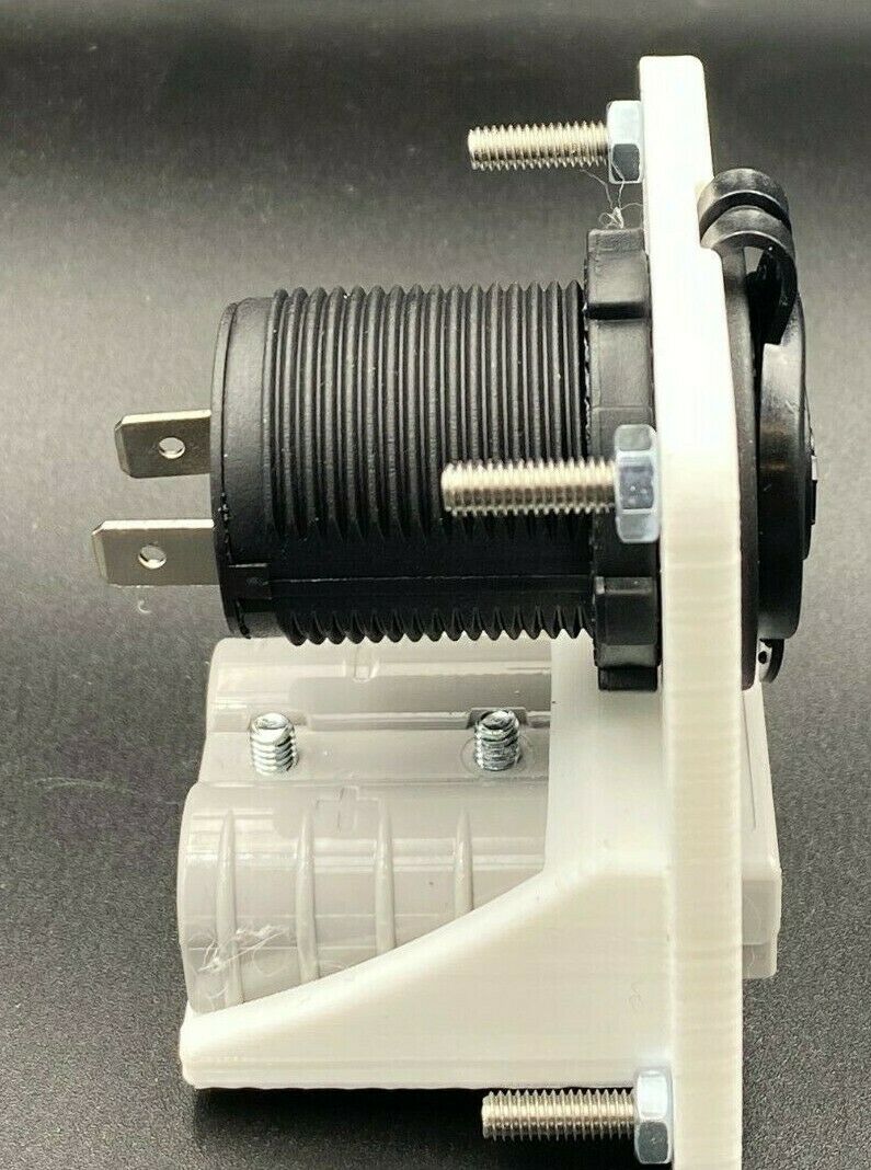 50 Amp Anderson Plug & CIG Accessory Cig Socket Flush Mount Face Plate - White - Image 4