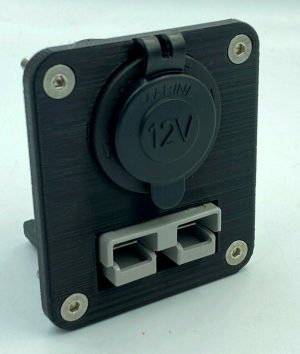 thumbnail image 2 of Double Twin Anderson Plug Surface Mount Cover Kit – External, 50 Amp, White 2 of 3