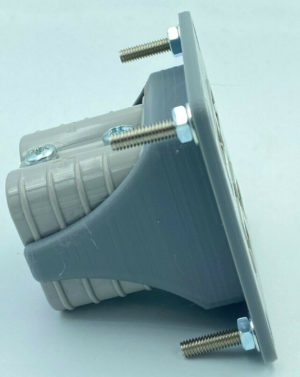 GREY Twin Dual Flush Mount 50 Amp Anderson plug mounting bracket panel Twin Grey - Image 2