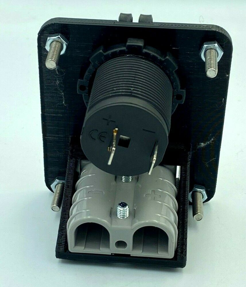 Genuine 50 Amp Anderson Plug & Engel Socket Flush Mount Face Plate HS Autoparts