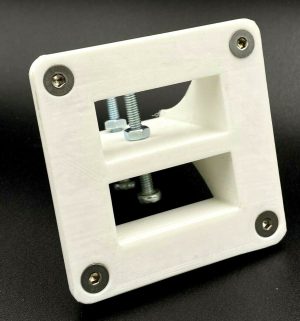 White Twin Dual Flush Mount 50 Amp Anderson plug mounting bracket panel cover