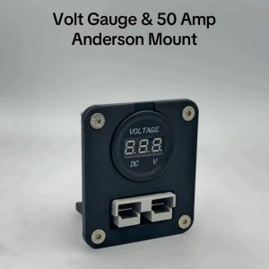 Genuine 50 Amp Anderson Plug & Voltage Gauge Flush Mount Face Plate