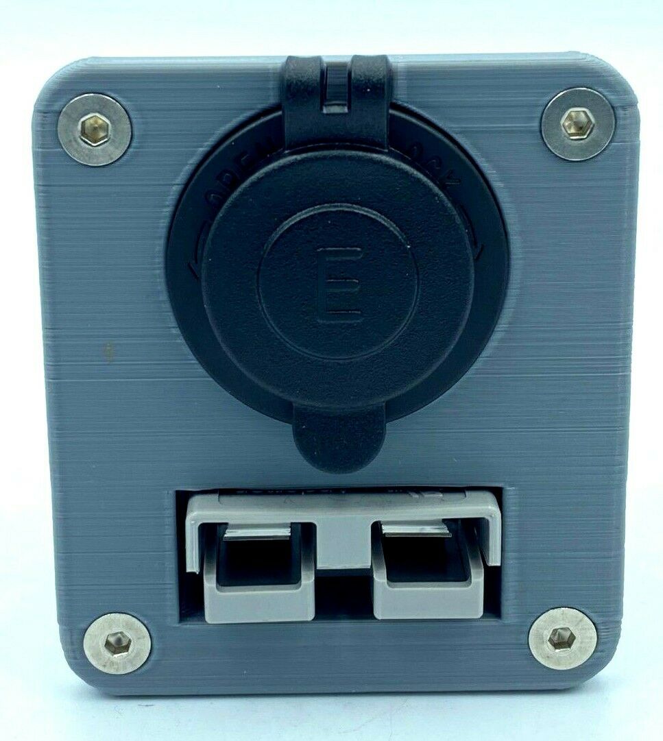 Genuine 50 Amp Anderson Plug & Engel Socket Flush Mount Face Plate- Grey - Image 3