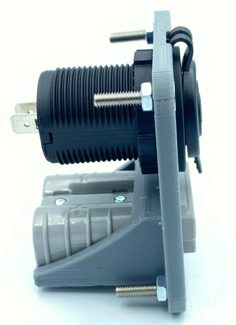 Genuine 50 Amp Anderson Plug & Engel Socket Flush Mount Face Plate- Grey - Image 2