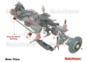 Nolathane 42511 Rear Sway bar mount bushing 18mm for HOLDEN COMMODORE VE VF
