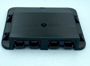 Double Anderson Plug Surface Mount External Kit + X2 Black 50 Amp Plug + Bolts