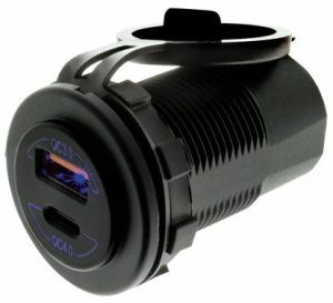 HULK 4x4 QUICK CHARGE Port 1: QC3.0 & Port 2: Type C QC4.0 DUAL USB SOCKET 29mm