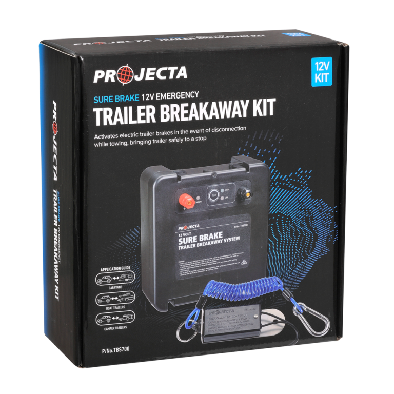 'SURE BRAKE' Projecta 12v Emergency Trailer Breakaway Kit HS Autoparts