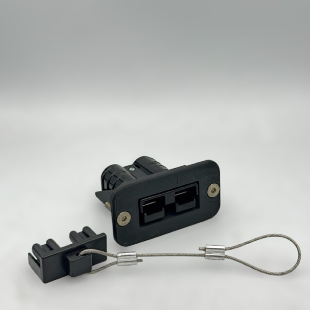 50Amp Anderson Plug flush Mount countersunk Mount Gen Black 50Amp Plug inc Cap - Image 3