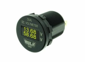 29mm Automotive OLED DC DUAL VOLTMETER Gauge meter HULK 4x4