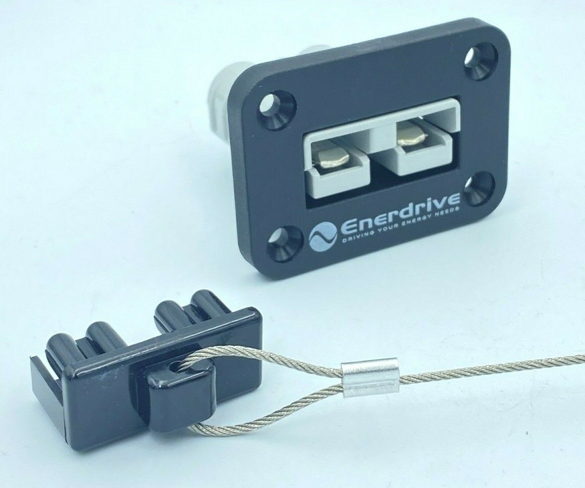 ENERDRIVE 50 Amp Anderson Plug flush Mount countersunk + DUST CAP + 50Amp Plug