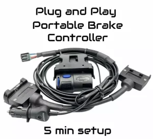 Portable Electric Brake Controller - 7 Pin to 7 Pin sockets - Gaurdian IQ unit