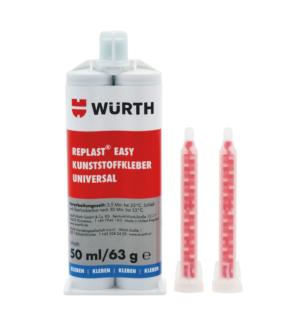 Wurth PLASTIC ADHESIVE REPLAST Easy repair system for virtually every plastic