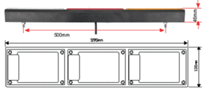 PAIR LED LIGHTS for TRUCK TRAILER SEMI FLOAT 12/24V stop/tail reverse indicator - Image 2