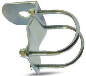 SILVER UHF Bullbar Antenna Bracket Mount 50mm, Mounts driving lights also CAB203