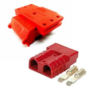 RED Anderson Plug Cover 50 Amp External Mounting Bracket Cover inc Genuine Red